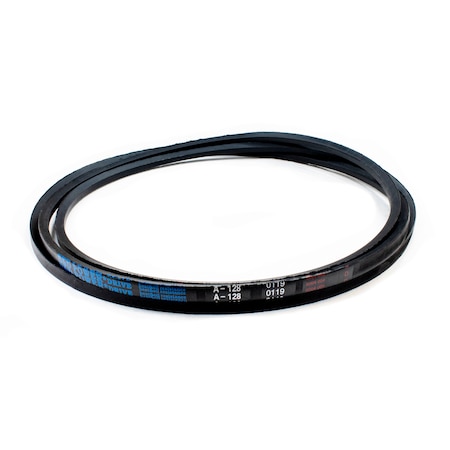 D&D A128 Classical V-Belt, 130 in Outside Length, 1/2 in Top Width, 1 Ribs A128